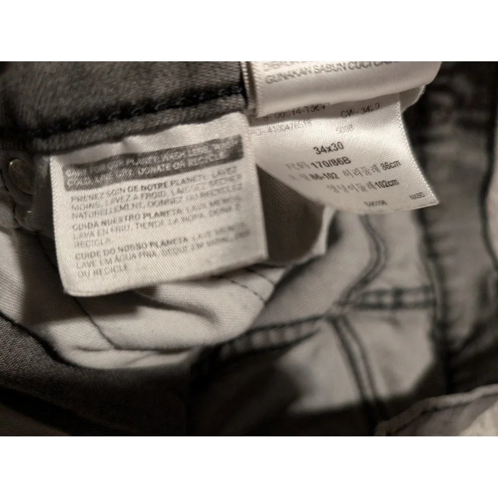 Levis 514 Straight Fit Grey Denim Jeans Mens 34x30 00514-1564 Gorpcore‎ Classic